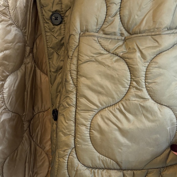 Olive Quilted Jacket - Picture 3 of 11